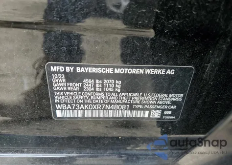 WBA73AK0XR7N48081
